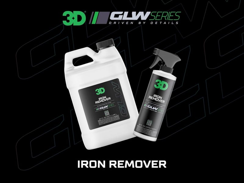 3D GLW Series Iron Remover – Fast Acting Fallout & Brake Dust Cleaner | pH Balanced Wheel & Paint Decontamination | DIY Detailing Spray | Made in USA |16 oz - Image 1